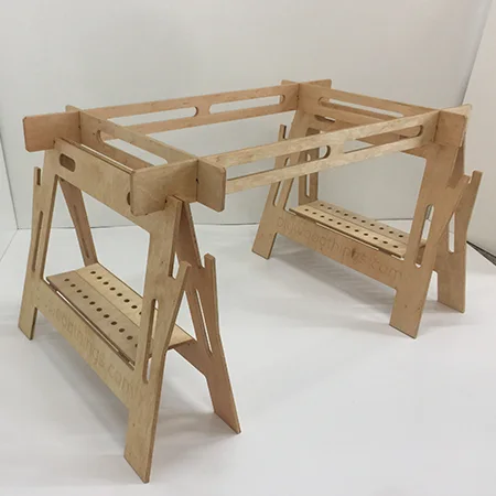 Plywoodthings rétegelt lemez munkahelyi állvány CNC-vel készített alkatrészekből
